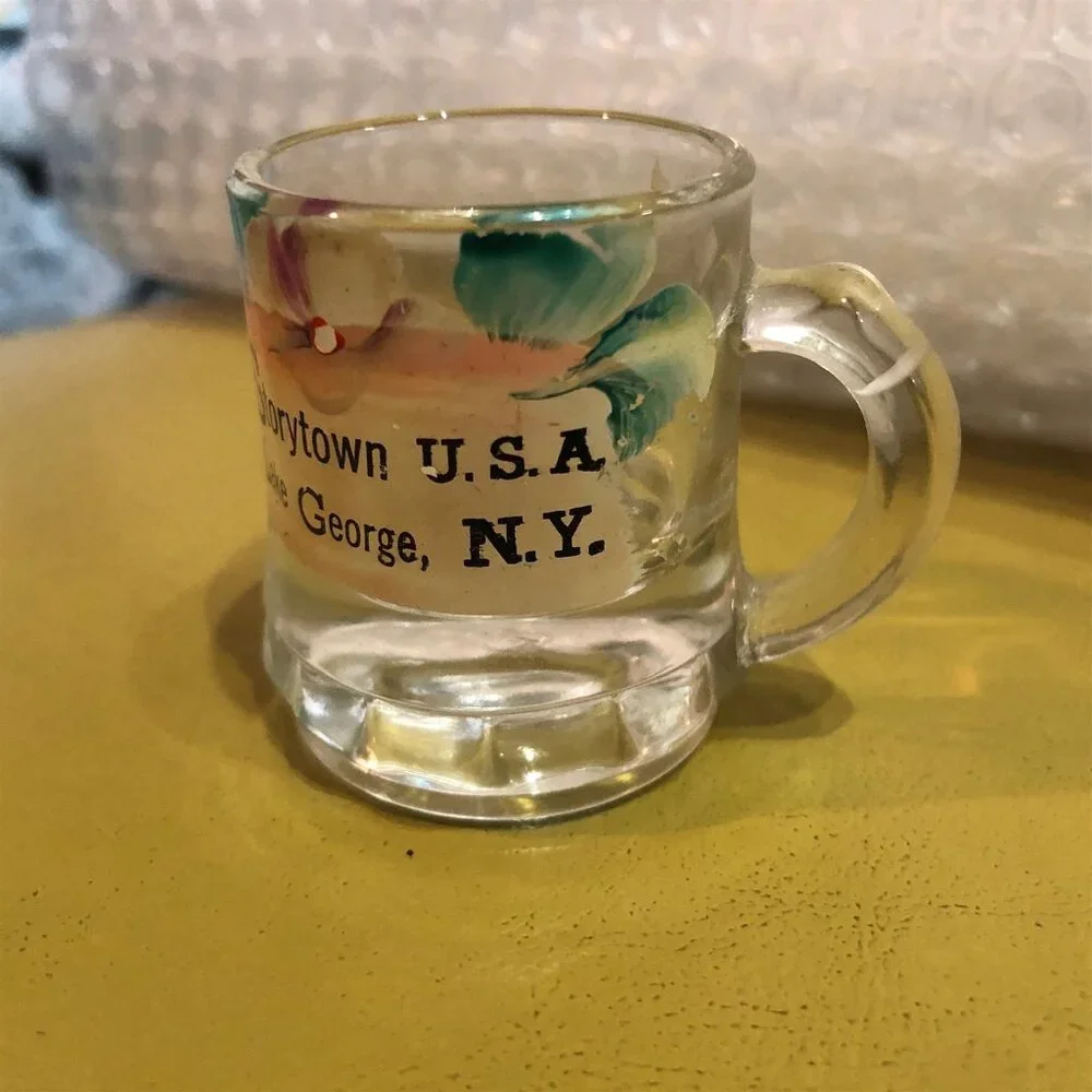 Vintage Shot Glass Mini Mug Storytown USA Lake George NY Amusement Park